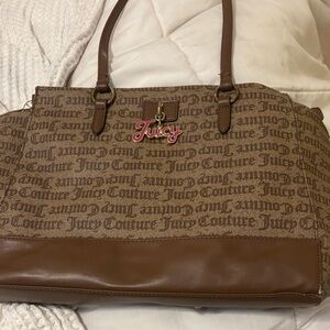 Juicy Couture Brown Logo Shoulder Bag